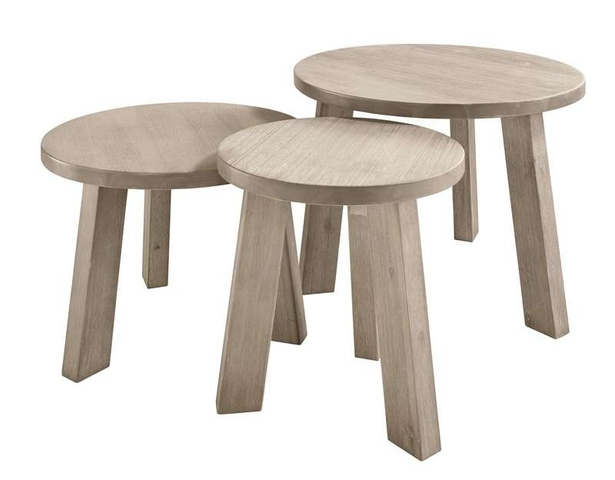 Bijzettafel Bassano Light Grey 50cm