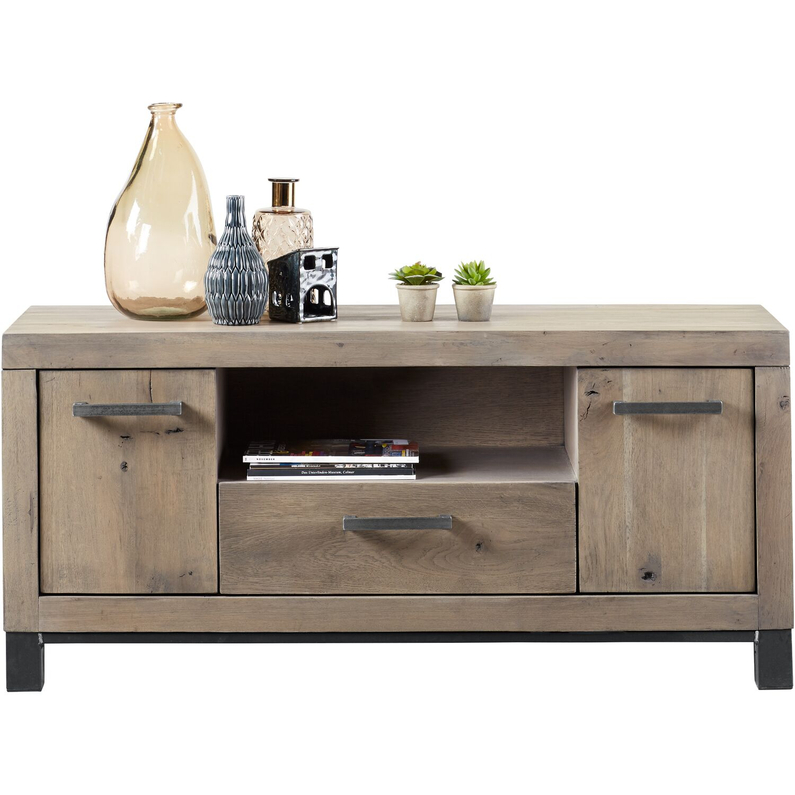 Tv-meubel Hevano 2-Deurs/1 Lade/1 Open Vak