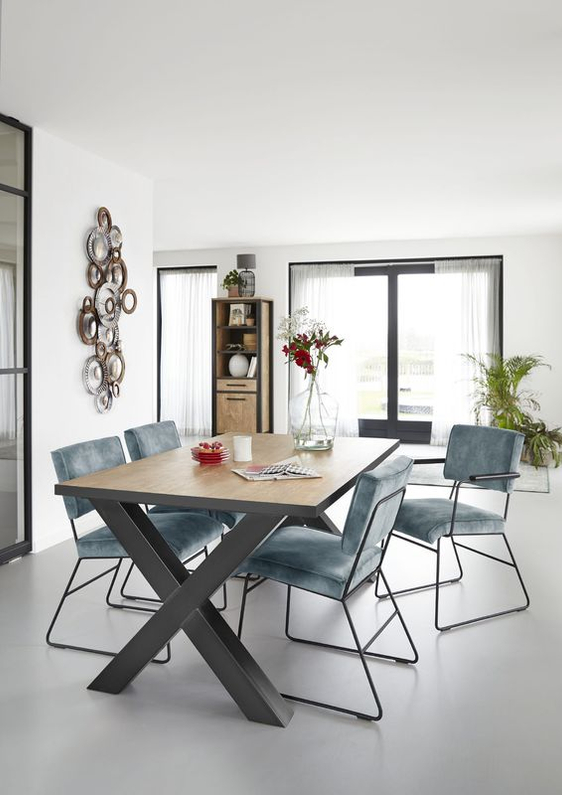 Eettafel Silvares Orange Teak