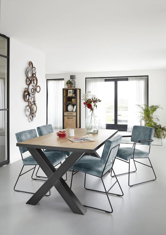 Eettafel Silvares Orange Teak