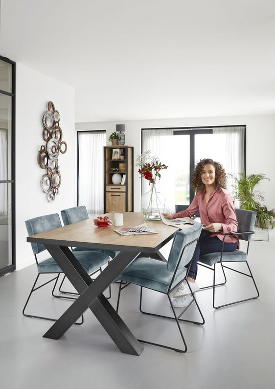 Eettafel Silvares Orange Teak