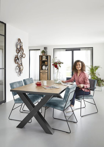 Eettafel Silvares Orange Teak