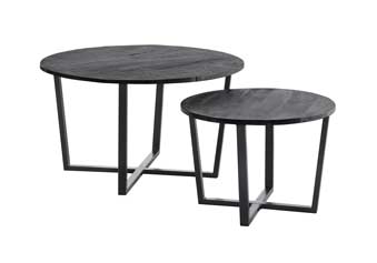 Salontafel Arzano Set/2 Zwart