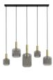 Hanglamp Peglio Brons 5-Lichts