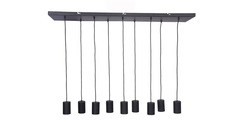 Hanglamp Trecate 9-Lichts Zwart