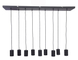 Hanglamp Trecate 9-Lichts Zwart
