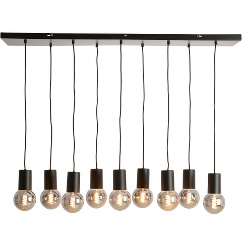 Hanglamp Trecate 9-Lichts Zwart