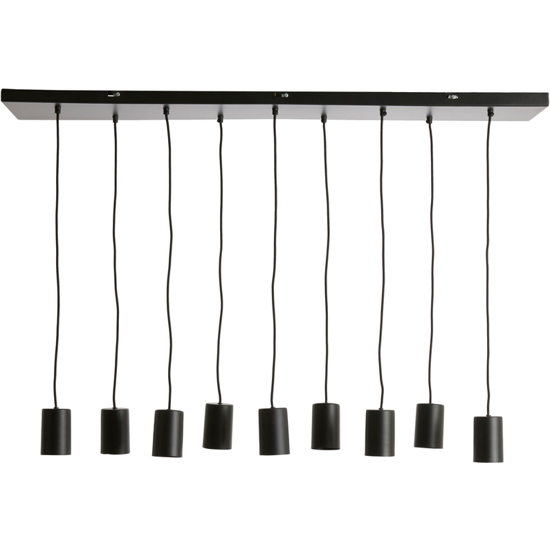 Hanglamp Trecate 9-Lichts Zwart