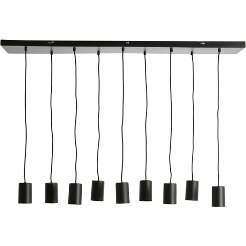 Hanglamp Trecate 9-Lichts Zwart