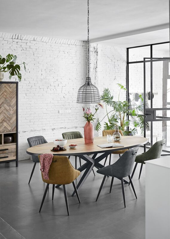 Eettafel Sandton Ovaal 200x102