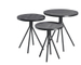 Bijzettafel Chiva Set/3 Zwart
