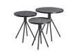 Bijzettafel Chiva Set/3 Zwart
