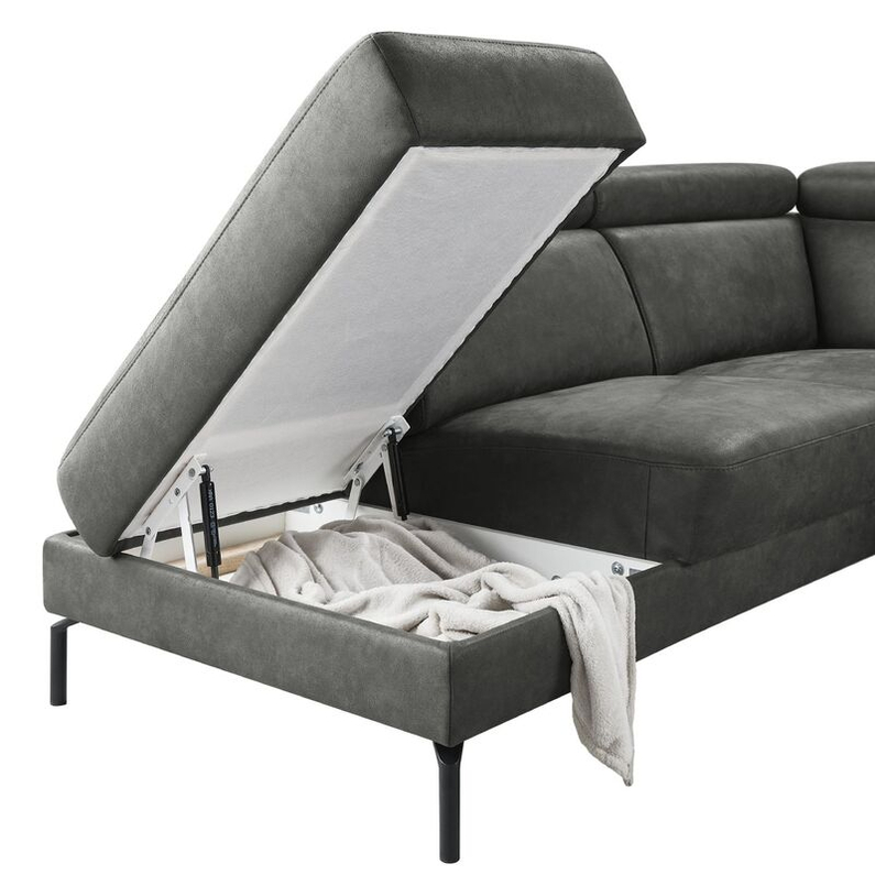 Hoekbank Tusari Antraciet