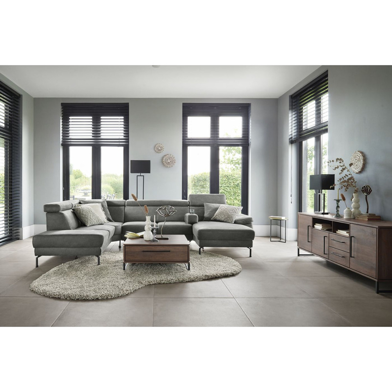 Hoekbank Tusari Antraciet