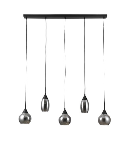 Hanglamp Lungo 5-Lichts Smoke