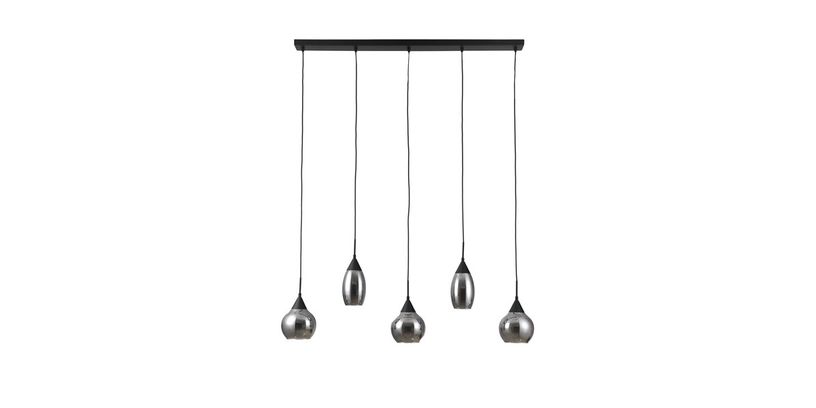 Hanglamp Lungo 5-Lichts Smoke
