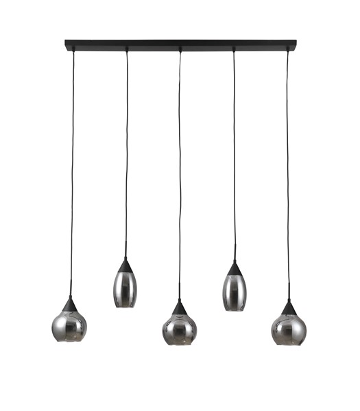 Hanglamp Lungo 5-Lichts Smoke