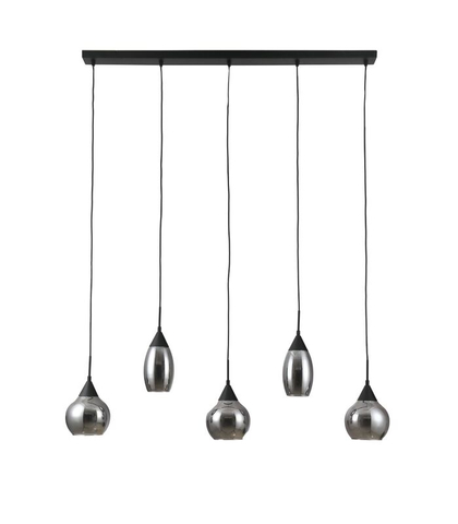 Hanglamp Lungo 5-Lichts Smoke