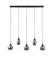 Hanglamp Lungo 5-Lichts Smoke