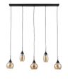 Hanglamp Lungo 5-Lichts Amber