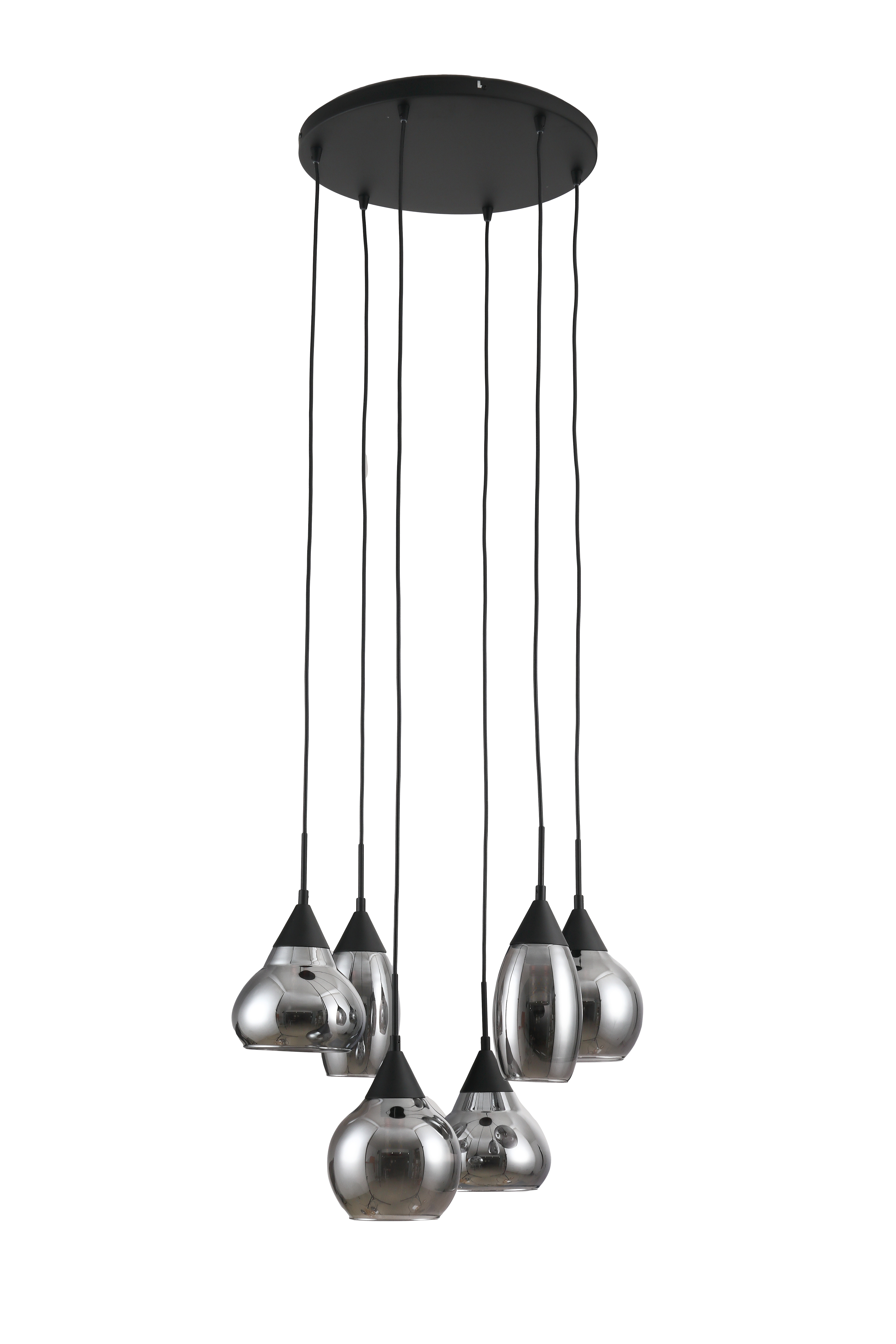 Hanglamp Lungo 6-Lichts Smoke