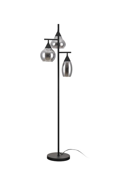 Vloerlamp Lungo 3-Lichts Smoke