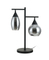 Tafellamp Lungo 2-Lichts Smoke