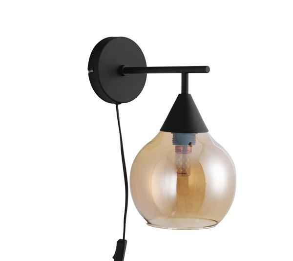 Wandlamp Lungo Amber