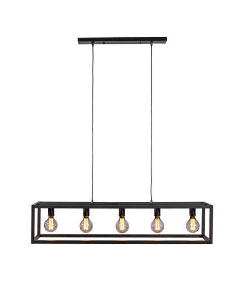 Hanglamp Tiamo 5-Lichts Zwart