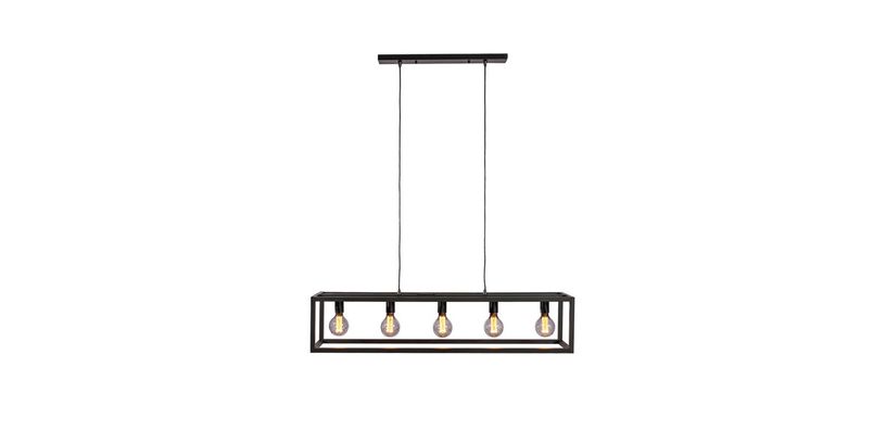 Hanglamp Tiamo 5-Lichts Zwart