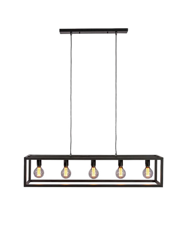 Hanglamp Tiamo 5-Lichts Zwart