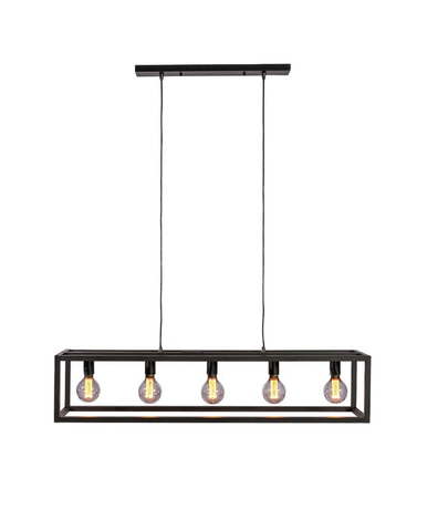 Hanglamp Tiamo 5-Lichts Zwart