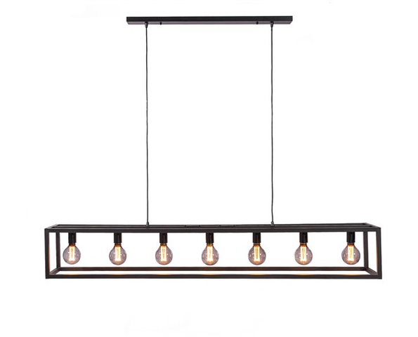 Hanglamp Tiamo 7-Lichts Zwart