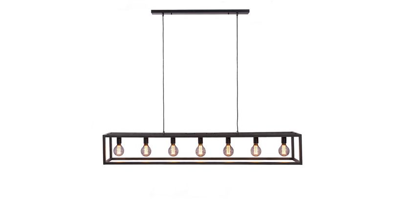 Hanglamp Tiamo 7-Lichts Zwart