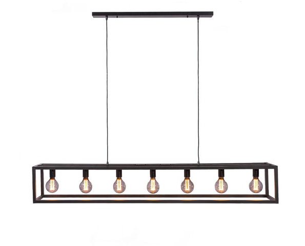 Hanglamp Tiamo 7-Lichts Zwart