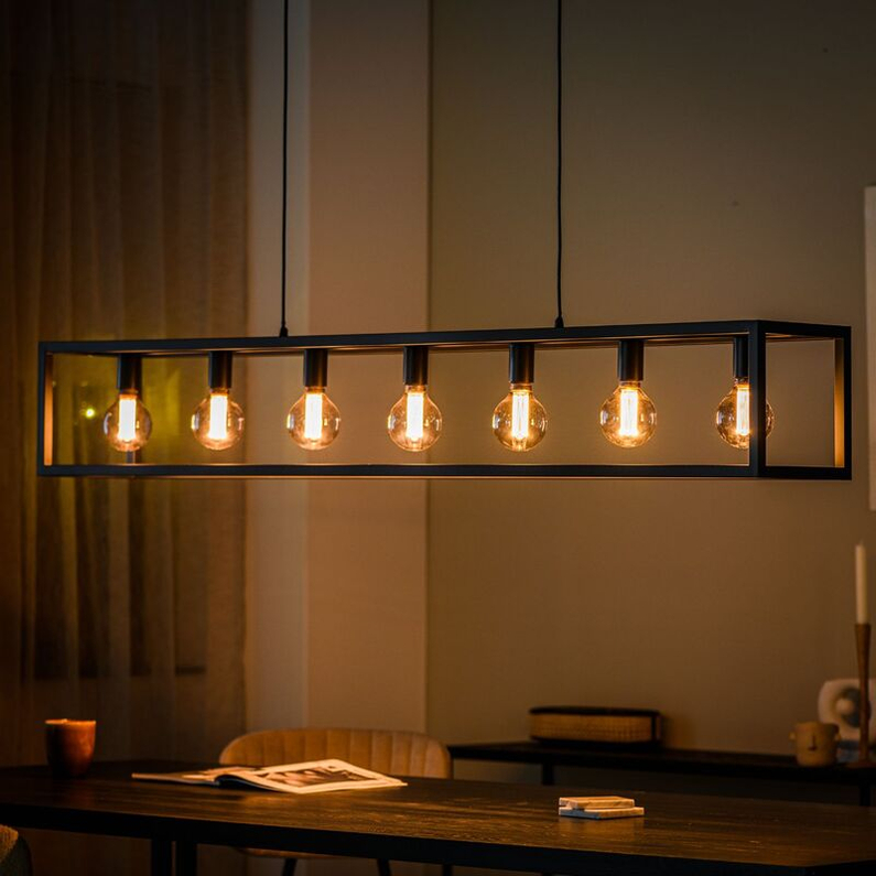 Hanglamp Tiamo 7-Lichts Zwart