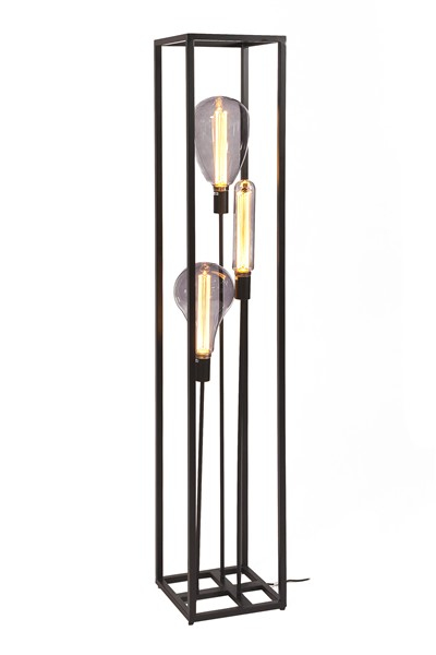 Vloerlamp Tiamo 3-Lichts Zwart H160