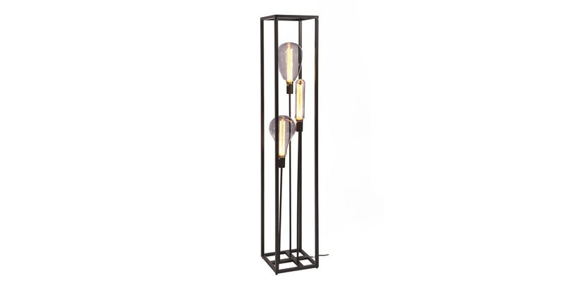 Vloerlamp Tiamo 3-Lichts Zwart H160
