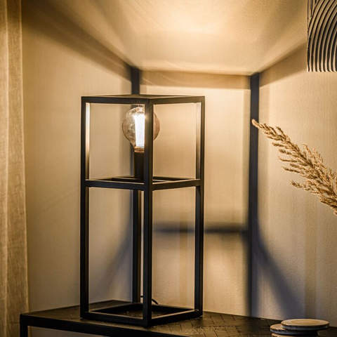 Tafellamp Tiamo Zwart H55