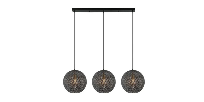 Hanglamp Tossica 3-Lichts Zwart