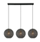 Hanglamp Tossica 3-Lichts Zwart