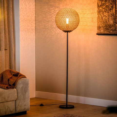 Vloerlamp Tossica Zwart Ø40