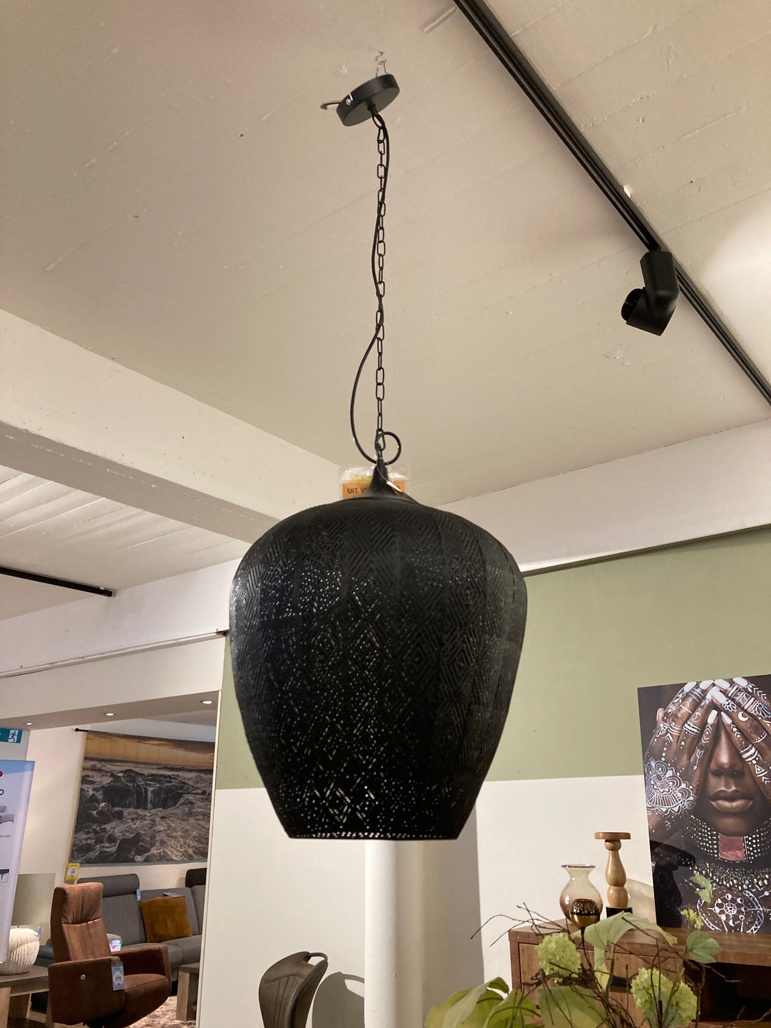 Hanglamp Elling Zwart Ø45