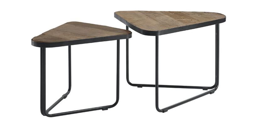 Bijzettafel Ussita Naturel Set/2 