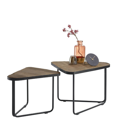 Bijzettafel Ussita Naturel Set/2 