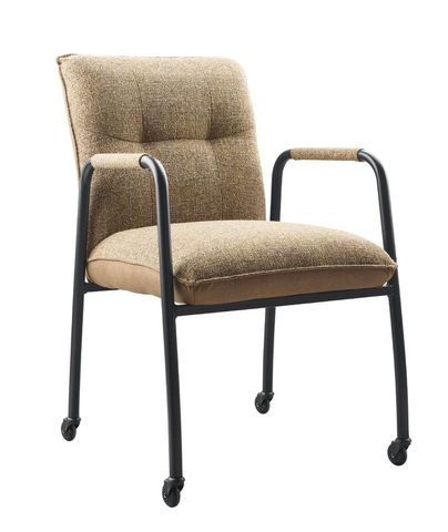 Armstoel Alzy Camel Met Wielen