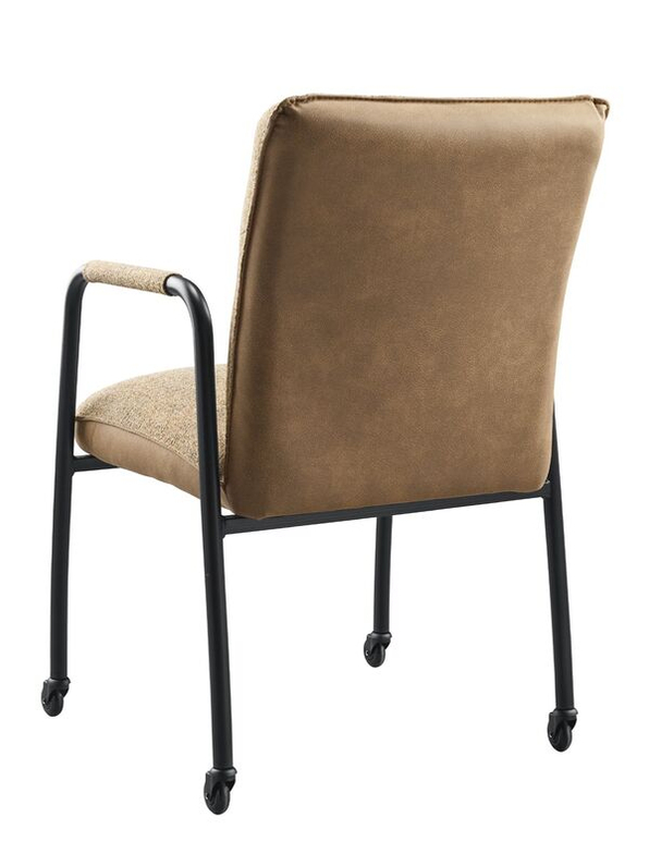 Armstoel Alzy Camel Met Wielen