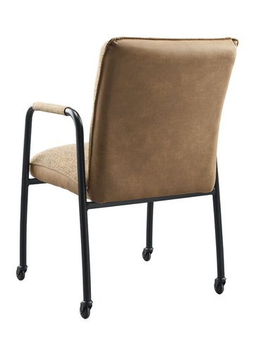 Armstoel Alzy Camel Met Wielen