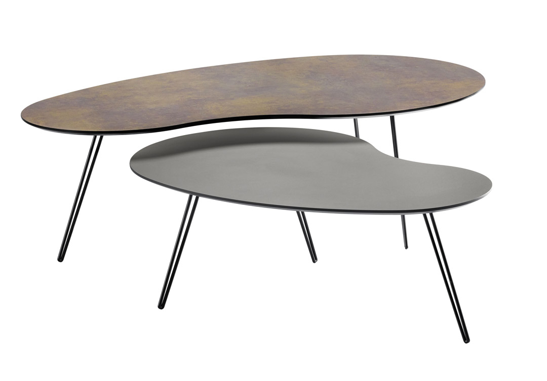 INHOUSE Salontafel Yania Bruin/Grijs Set/2