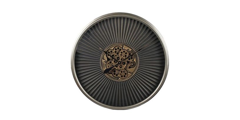 Klok Peschiera L Zwart/ Goud